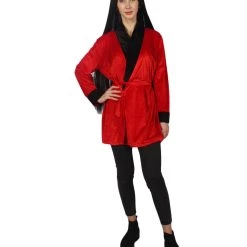 HPO Adult Women's Sexy Girlfriend Smoking Jacket Costume | Multiple Color Options Halloween Costume