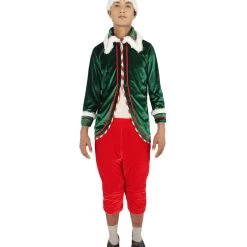 HPO Men's Deluxe Santa's Elf Costume | Holiday Costumes