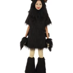HPO Black Bear Costume With Boots And Paw Gloves - Long Synthetic Fibers Bundle