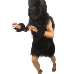 HPO Unisex Women's Hairy Warrior Ape Military Leader Resistance Fighter Multiple Colors Option Cosplay Unisex Costume And Wig Bundle