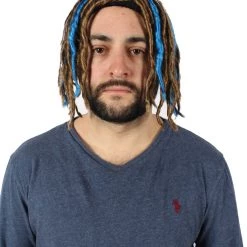 HPO Adult Men's Multiple Pump Hefner Rapper Dreadlock Wig