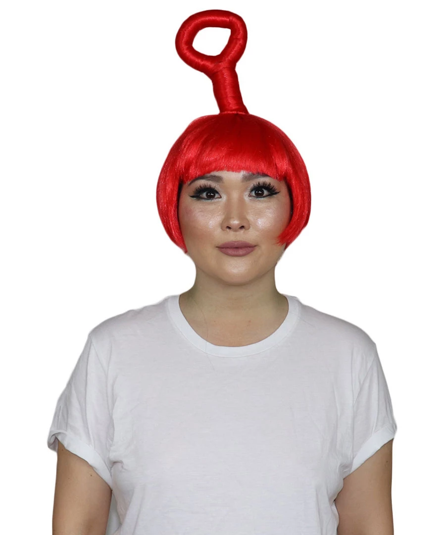 HPO Animation Creature Womens Wig | Red Sexy Cosplay Party Halloween Wig | Premium Breathable Capless Cap 1 HPO Animation Creature Womens Wig | Red Sexy Cosplay Party Halloween Wig | Premium Breathable Capless Cap