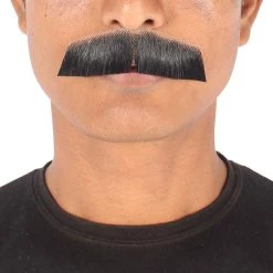 Men's Lampshade Mustache | Human Facial Hair | Multiple Colors | HPO