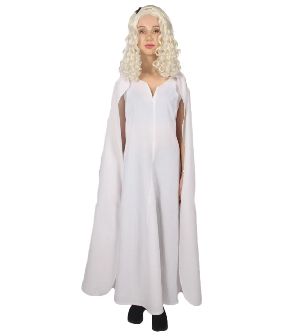 HPO Adult Women's Queen Costume | White Cosplay Costume 2 HPO Adult Women's Queen Costume | White Cosplay Costume