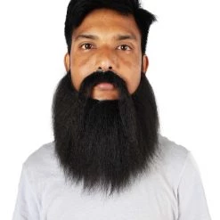 HPO Men's Synthetic Hair Long Beard Cosplay Facial Hair Multiple Color Options 37 HPO Men's Synthetic Hair Long Beard Cosplay Facial Hair Multiple Color Options