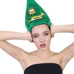 FLAGWIGS South Africa Flag Troll Wig | National Pride Green Sport Wig | Premium Breathable Capless Cap 9 FLAGWIGS South Africa Flag Troll Wig | National Pride Green Sport Wig | Premium Breathable Capless Cap