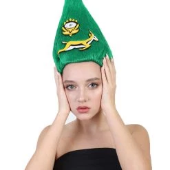 FLAGWIGS South Africa Flag Troll Wig | National Pride Green Sport Wig | Premium Breathable Capless Cap 10 FLAGWIGS South Africa Flag Troll Wig | National Pride Green Sport Wig | Premium Breathable Capless Cap