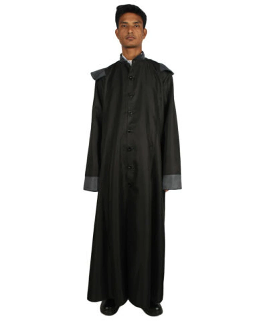 HPO Adult Men's Warlock Coat Vampire Lord Victorian Steampunk Costume | Black Halloween Costume 2 HPO Adult Men's Warlock Coat Vampire Lord Victorian Steampunk Costume | Black Halloween Costume