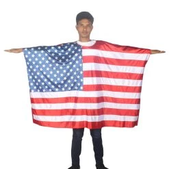 FLAGWIGS Adult Women's USA Flag Tunic Sports Costume | Patriotic Cosplay Costume