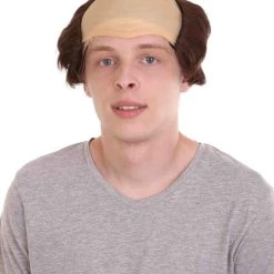 HPO Brown Balding Mens Wig | Wig With Cap