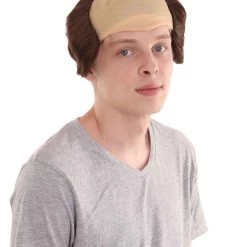 HPO Brown Balding Mens Wig | Wig With Cap