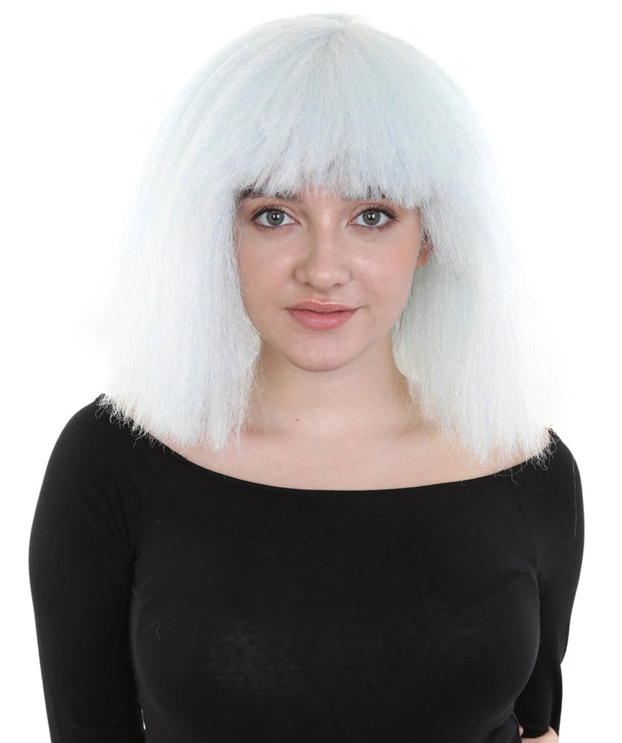 HPO Women's Australian Singer Womens Wig | Gray Large Celebrity Cosplay Wigs | Premium Breathable Capless Cap 1 HPO Women's Australian Singer Womens Wig | Gray Large Celebrity Cosplay Wigs | Premium Breathable Capless Cap