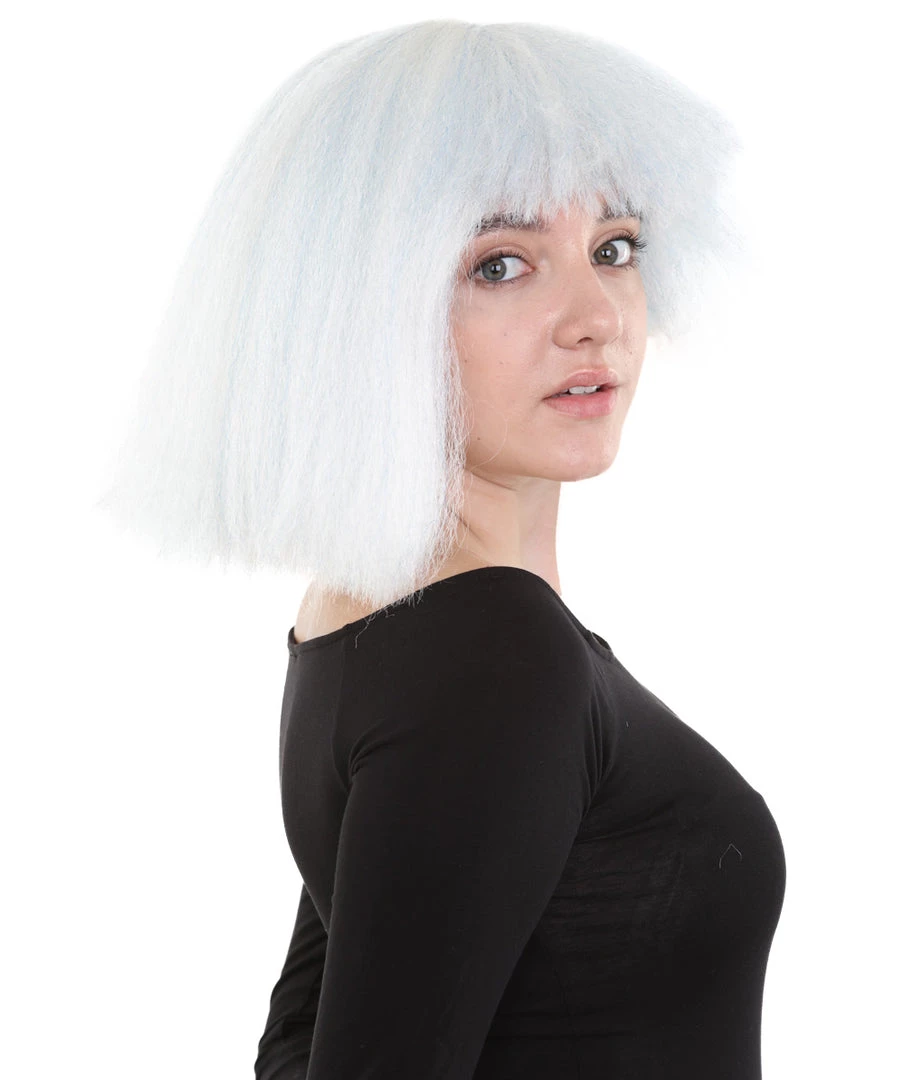 HPO Women's Australian Singer Womens Wig | Gray Large Celebrity Cosplay Wigs | Premium Breathable Capless Cap 6 HPO Women's Australian Singer Womens Wig | Gray Large Celebrity Cosplay Wigs | Premium Breathable Capless Cap