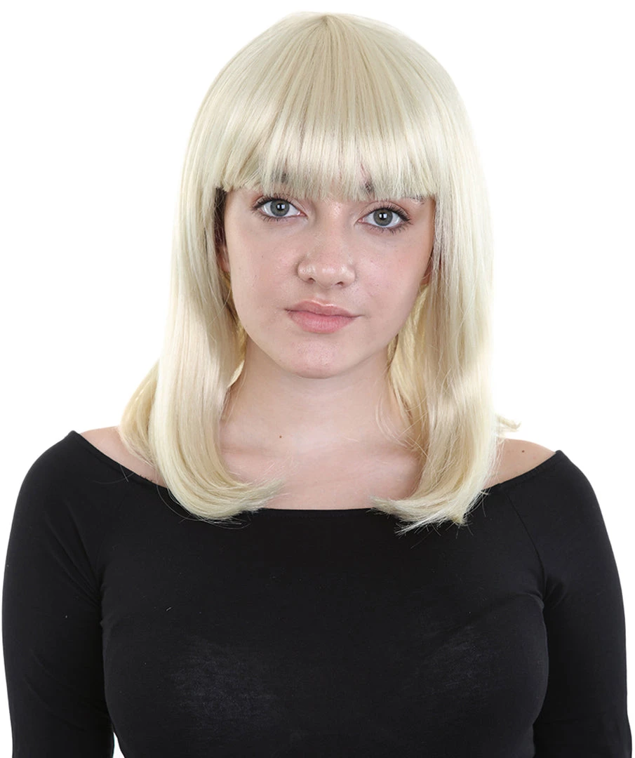 HPO Charm Sunny Blonde Womens Wig | Medium Glamour Cosplay Halloween Wig | Premium Breathable Capless Cap 2 HPO Charm Sunny Blonde Womens Wig | Medium Glamour Cosplay Halloween Wig | Premium Breathable Capless Cap