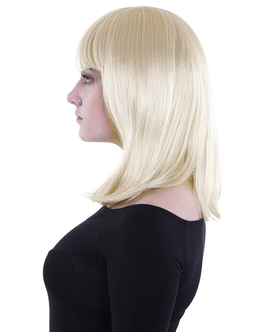 HPO Charm Sunny Blonde Womens Wig | Medium Glamour Cosplay Halloween Wig | Premium Breathable Capless Cap 4 HPO Charm Sunny Blonde Womens Wig | Medium Glamour Cosplay Halloween Wig | Premium Breathable Capless Cap
