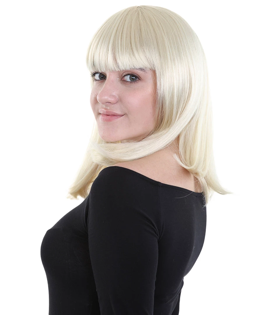 HPO Charm Sunny Blonde Womens Wig | Medium Glamour Cosplay Halloween Wig | Premium Breathable Capless Cap 3 HPO Charm Sunny Blonde Womens Wig | Medium Glamour Cosplay Halloween Wig | Premium Breathable Capless Cap