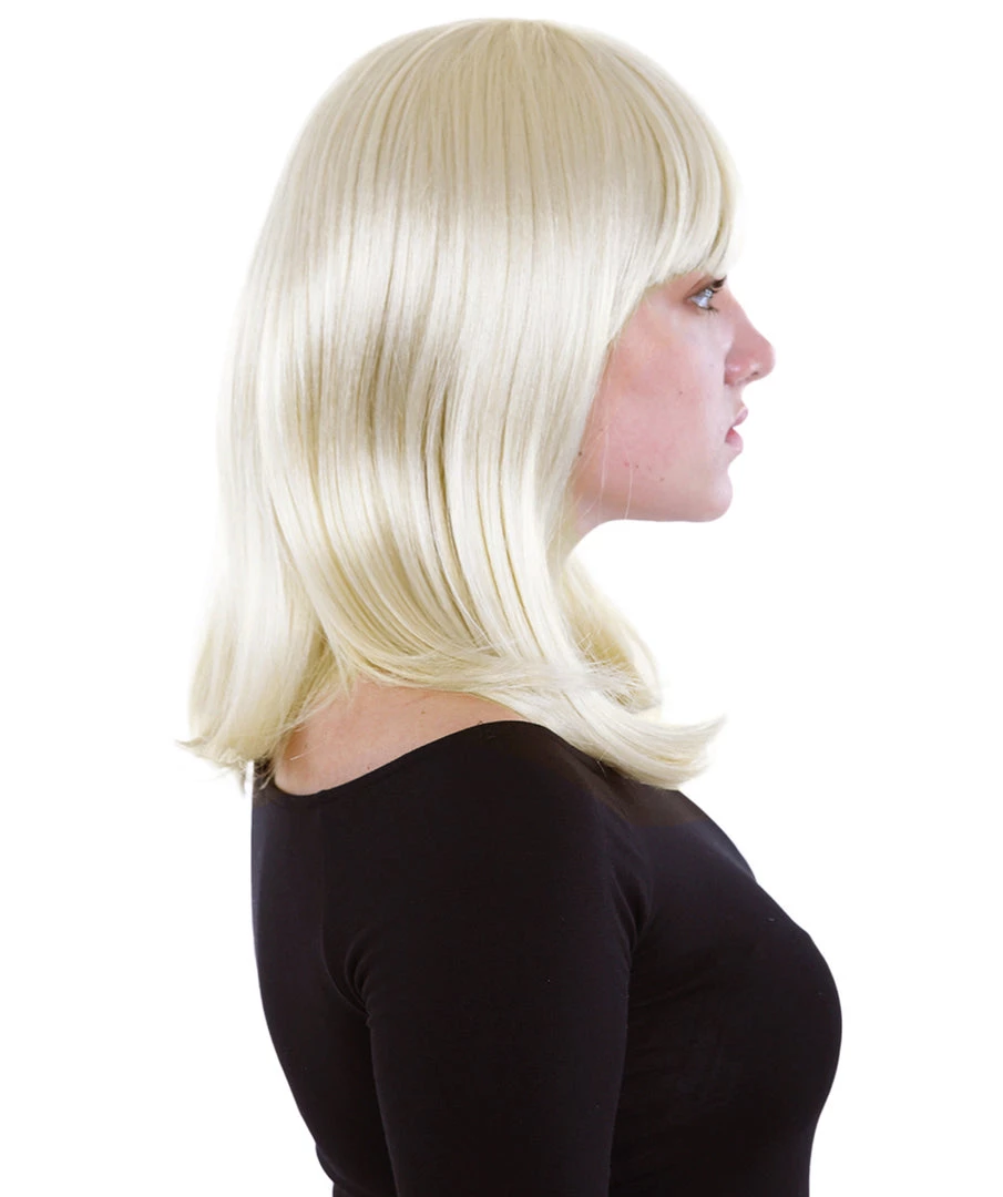 HPO Charm Sunny Blonde Womens Wig | Medium Glamour Cosplay Halloween Wig | Premium Breathable Capless Cap 6 HPO Charm Sunny Blonde Womens Wig | Medium Glamour Cosplay Halloween Wig | Premium Breathable Capless Cap