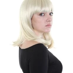 HPO Charm Sunny Blonde Womens Wig | Medium Glamour Cosplay Halloween Wig | Premium Breathable Capless Cap 16 HPO Charm Sunny Blonde Womens Wig | Medium Glamour Cosplay Halloween Wig | Premium Breathable Capless Cap