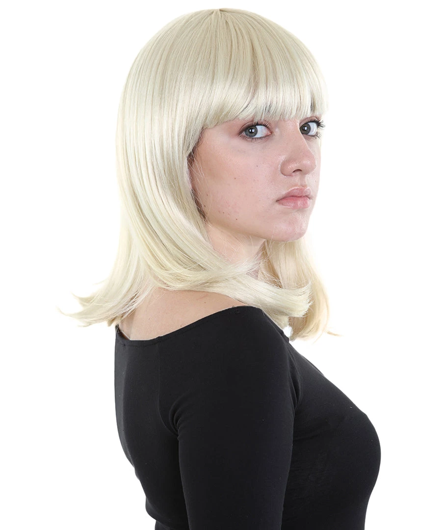 HPO Charm Sunny Blonde Womens Wig | Medium Glamour Cosplay Halloween Wig | Premium Breathable Capless Cap 7 HPO Charm Sunny Blonde Womens Wig | Medium Glamour Cosplay Halloween Wig | Premium Breathable Capless Cap