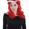 HPO Retro Pin Up Womens Wig | Party Ready Fancy Cosplay Halloween Wig | Premium Breathable Capless Cap