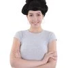 HPO Japanese Geisha Wig | Women's Black Wig | Premium Breathable Capless Cap