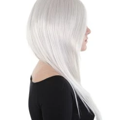 HPO Womens Long Grey Wig | Dolly Fancy Wig | Premium Breathable Capless Cap 13 HPO Womens Long Grey Wig | Dolly Fancy Wig | Premium Breathable Capless Cap