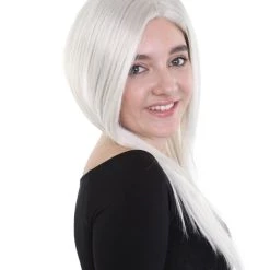 HPO Womens Long Grey Wig | Dolly Fancy Wig | Premium Breathable Capless Cap 14 HPO Womens Long Grey Wig | Dolly Fancy Wig | Premium Breathable Capless Cap