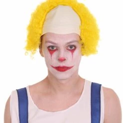 HPO Unisex Scary Bald Clown Afro Wigs Collections | Halloween Wigs Women's 60 HPO Unisex Scary Bald Clown Afro Wigs Collections | Halloween Wigs Women's