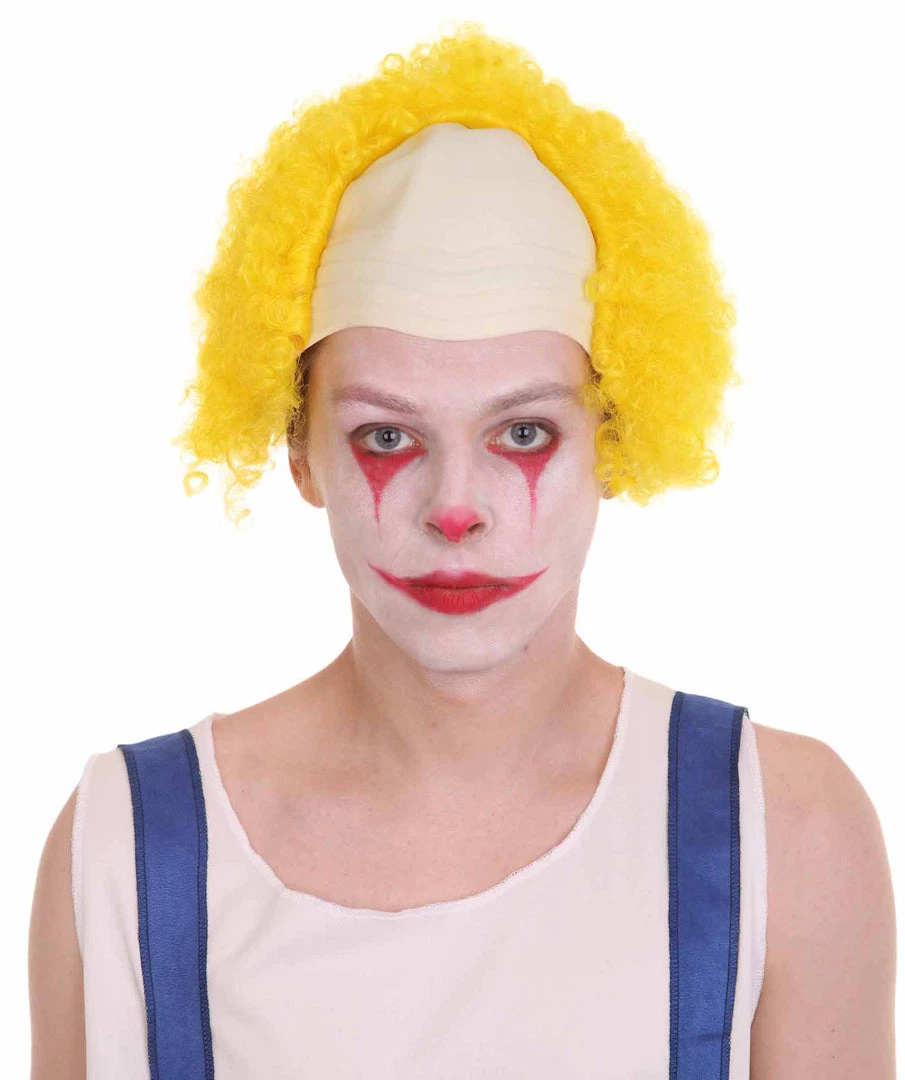 HPO Unisex Scary Bald Clown Afro Wigs Collections | Halloween Wigs Women's 24 HPO Unisex Scary Bald Clown Afro Wigs Collections | Halloween Wigs Women's