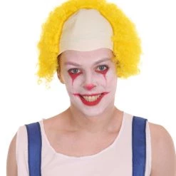 HPO Unisex Scary Bald Clown Afro Wigs Collections | Halloween Wigs Women's 59 HPO Unisex Scary Bald Clown Afro Wigs Collections | Halloween Wigs Women's