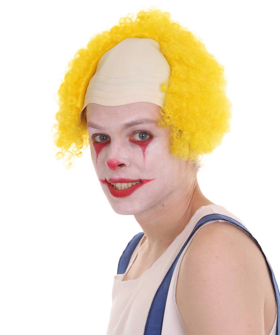 HPO Unisex Scary Bald Clown Afro Wigs Collections | Halloween Wigs Women's 25 HPO Unisex Scary Bald Clown Afro Wigs Collections | Halloween Wigs Women's