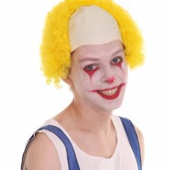HPO Unisex Scary Bald Clown Afro Wigs Collections | Halloween Wigs Women's 65 HPO Unisex Scary Bald Clown Afro Wigs Collections | Halloween Wigs Women's