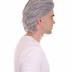 HPO Old-Men Wig | Grey Party Wigs | Premium Breathable Capless Cap