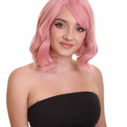 HPO Adults Women Shoulder Length Wavy Wigs | Multicolor Options Cosplay Wigs | Premium Breathable Capless Cap