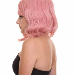 HPO Adults Women Shoulder Length Wavy Wigs | Multicolor Options Cosplay Wigs | Premium Breathable Capless Cap