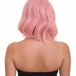 HPO Adults Women Shoulder Length Wavy Wigs | Multicolor Options Cosplay Wigs | Premium Breathable Capless Cap