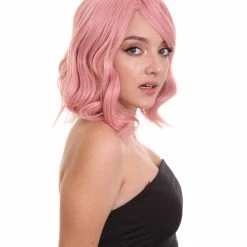 HPO Adults Women Shoulder Length Wavy Wigs | Multicolor Options Cosplay Wigs | Premium Breathable Capless Cap