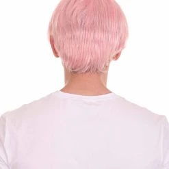 HPO K-Pop | Men's Short Straight Middle Part Pink K Pop Cosplay Wig | Premium Breathable Capless Cap 9 HPO K-Pop | Men's Short Straight Middle Part Pink K Pop Cosplay Wig | Premium Breathable Capless Cap