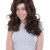 HPO Jubilee Womens Wig | Dark Auburn Party Ready Fancy Cosplay Wig | Premium Breathable Capless Cap Men's