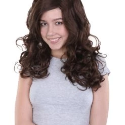 HPO Jubilee Womens Wig | Dark Auburn Party Ready Fancy Cosplay Wig | Premium Breathable Capless Cap Men's