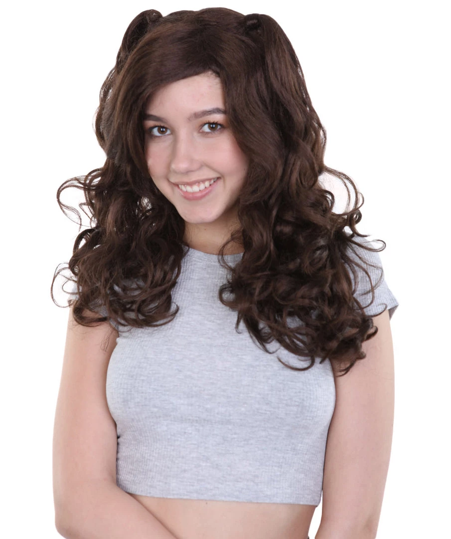 HPO Jubilee Womens Wig | Dark Auburn Party Ready Fancy Cosplay Wig | Premium Breathable Capless Cap Men's 1 HPO Jubilee Womens Wig | Dark Auburn Party Ready Fancy Cosplay Wig | Premium Breathable Capless Cap Men's