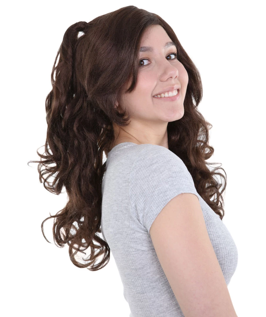 HPO Jubilee Womens Wig | Dark Auburn Party Ready Fancy Cosplay Wig | Premium Breathable Capless Cap Men's 7 HPO Jubilee Womens Wig | Dark Auburn Party Ready Fancy Cosplay Wig | Premium Breathable Capless Cap Men's