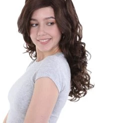 HPO Jubilee Womens Wig | Dark Auburn Party Ready Fancy Cosplay Wig | Premium Breathable Capless Cap Men's 12 HPO Jubilee Womens Wig | Dark Auburn Party Ready Fancy Cosplay Wig | Premium Breathable Capless Cap Men's