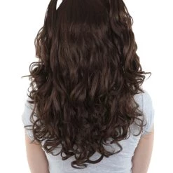 HPO Jubilee Womens Wig | Dark Auburn Party Ready Fancy Cosplay Wig | Premium Breathable Capless Cap Men's 14 HPO Jubilee Womens Wig | Dark Auburn Party Ready Fancy Cosplay Wig | Premium Breathable Capless Cap Men's