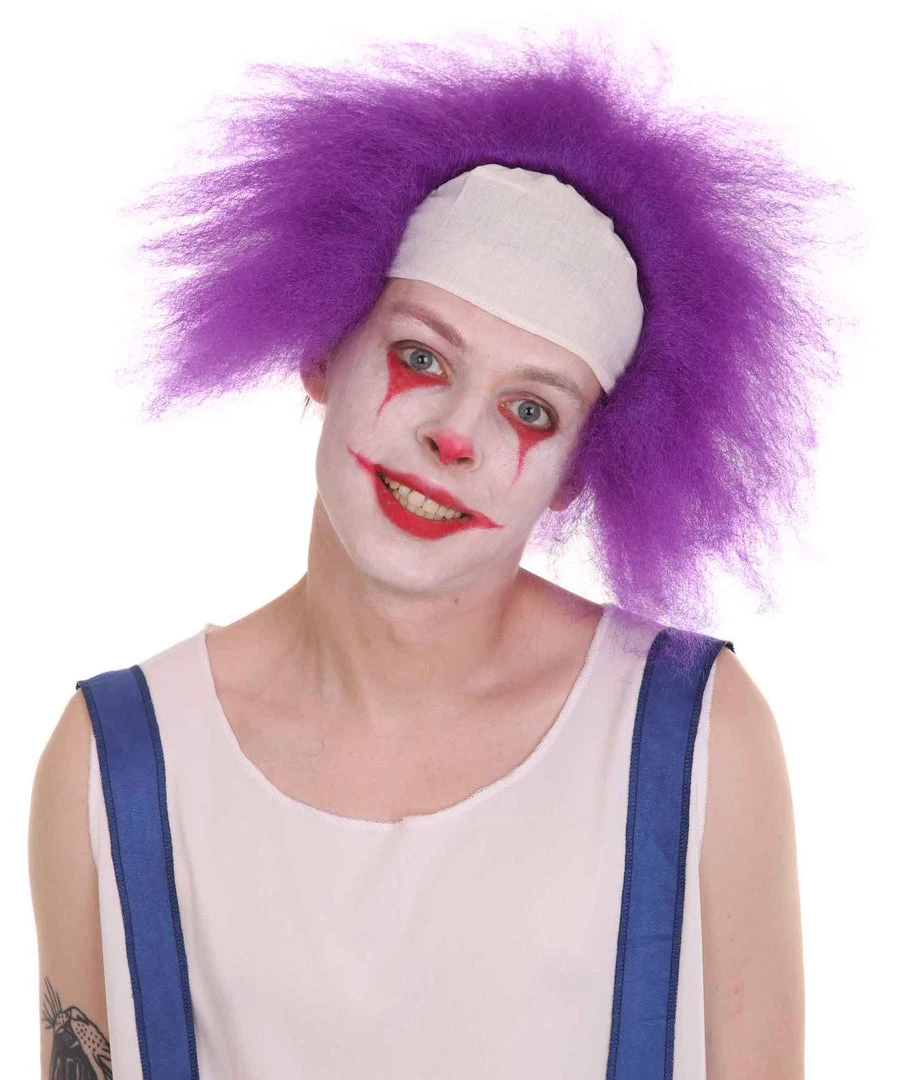 HPO Half Bald Head Men Curly Wig 10 HPO Half Bald Head Men Curly Wig