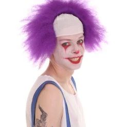 HPO Half Bald Head Men Curly Wig 60 HPO Half Bald Head Men Curly Wig