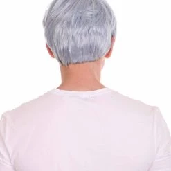 HPO K-Pop | Men's Short Straight Middle Part Grey K Pop Cosplay Wig | Premium Breathable Capless Cap 14 HPO K-Pop | Men's Short Straight Middle Part Grey K Pop Cosplay Wig | Premium Breathable Capless Cap