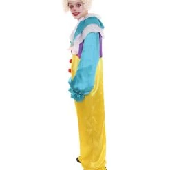 HPO Adult Men's Mad Clown Jumpsuit Costume | Yellow Cosplay Costume