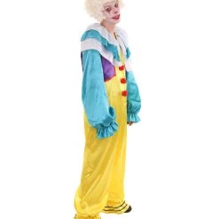 HPO Adult Men's Mad Clown Jumpsuit Costume | Yellow Cosplay Costume