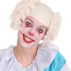 HPO Mens Scary Bald Clown Curly Wigs Collection | Cosplay Halloween Wigs Men's
